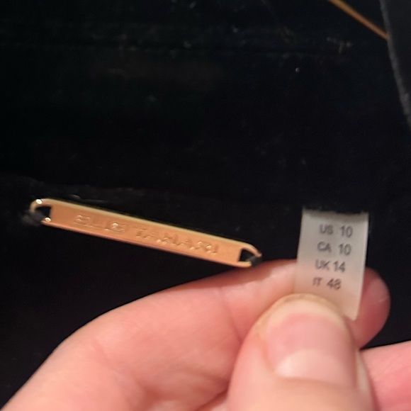 Elie Tahari Double Breasted Velvet Blazer - Picture 4 of 5